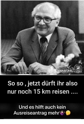 Nur noch 15 km Reisefreiheit