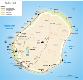 Karte von Nauru