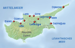 Zypern Karte