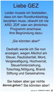 GEZ - sie knnte aber