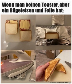 Bgeleisen als Toaster