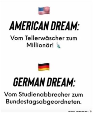 American Dream vs German Dream