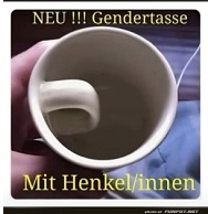 Gender-Tasse: Henkel/innen