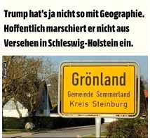 Trump & Gr�nland in Schleswig-Holstein