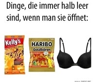 Dinge, die nach dem ffnen halbvoll sind