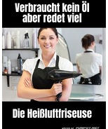 Heiluft-Friseuse