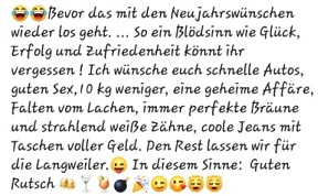 Bitte keine Neujahrswünsche!