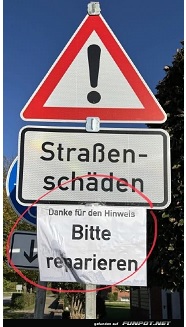 Achtung Straenschden