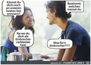 Bester Sex mit dem Einbrecher