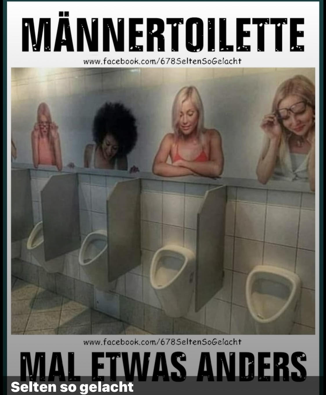 Witzige Urinal-Idee