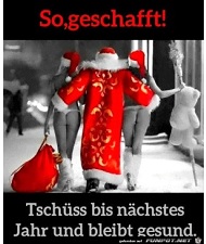 Weihnachtsmann ist fertig